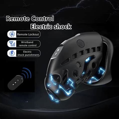 Wireless Remote Electric Shock Chastity Cage Set